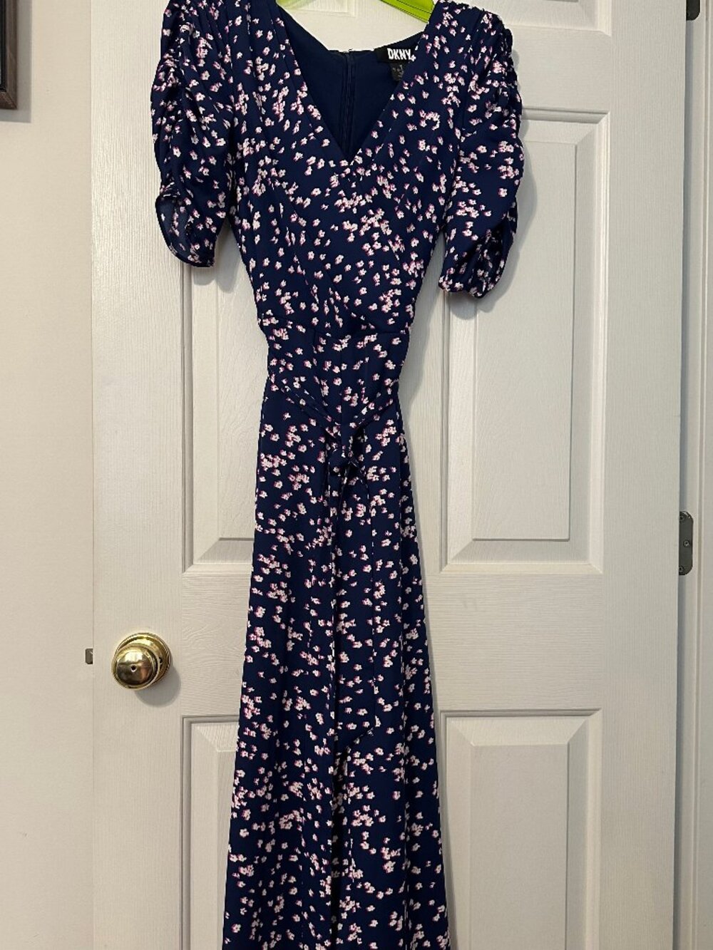 DKNY Jumpsuit. Navy, pink, white. Sz 8
